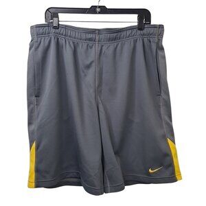 Nike Dri-Fit Live Strong Men's Gray Athletic Shorts Sportswear Size L